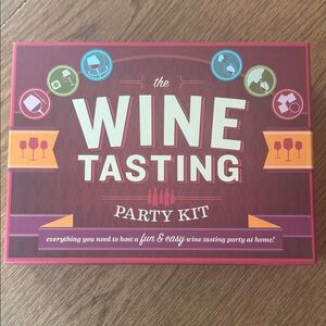 Chronicle Books Wine Tasting Party Kit - Burgundy and Orange